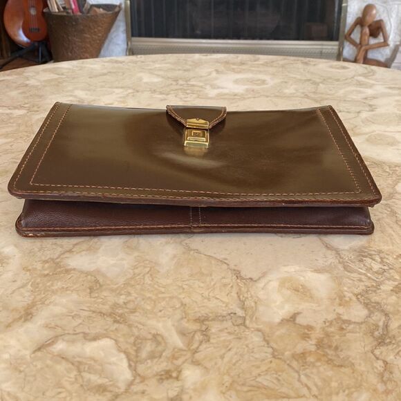 Vintage Renwick Cowhide Unique Mini Briefcase Bg - Picture 7 of 10